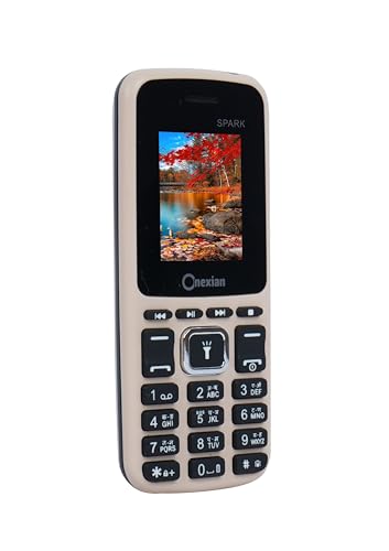 Image of Onexian Spark 2160 Dual Sim |Keypad Mobile| with 1.8 inch Display | Voice Changer | Auto Call Recording | Long Lasting Battery | Wireless FM | Digital Camera | Feature Phone | Torch | Gold