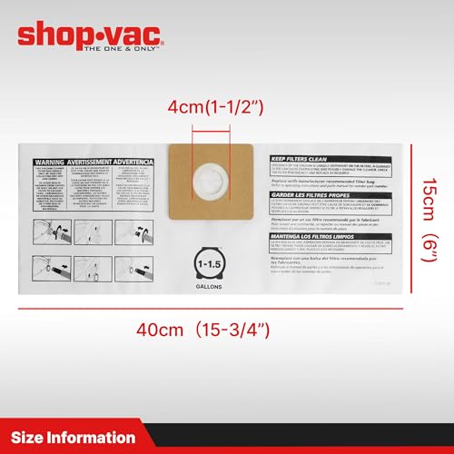 Opiniones de Filtro para Aspiradora Shop Vac los mejores 5. 18 Filtro para Aspiradora Shop Vac marca Shop-Vac (2)