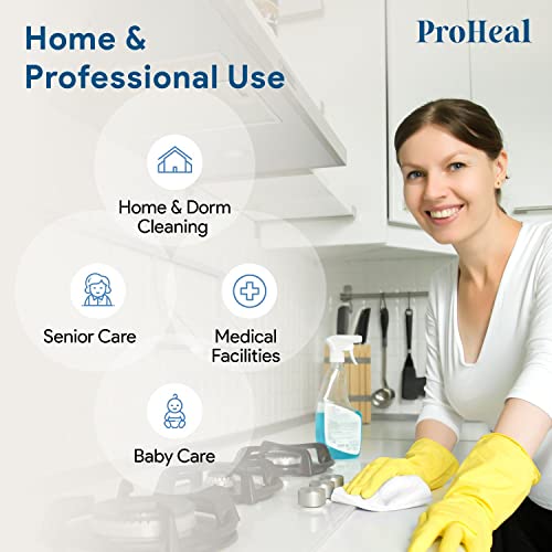 Disposable Dry Wipes, 100 Pack – Ultra Soft Non-Moistened Cleansing Cloths For Adults, Incontinence, Baby Care, Makeup Removal – 9.5" X 13.5" - Hospital Grade, Durable – By Proheal #TOP5