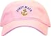 First Mate with Ships Anchor Embroidered Low Profile Ball Cap - Pink