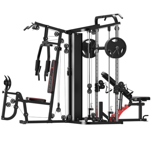 SunHome Multi-Function Home Gym System with Weights