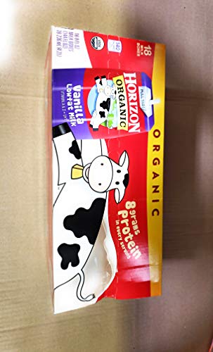 1 CASE Horizon 8oz Vanilla Milk, Organic, 18 per case ( Multi-Pac...