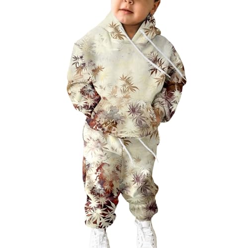 Ensemble vêtement enfant garçon et fille comprenant un sweat à manches longues et un pantalon doux