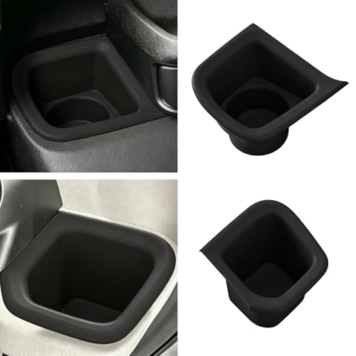 ホンダ 新型 N-BOX JF5/JF6 専用 ドリンクホルダー 2023年10月～現行 エヌボックス NBOX カスタム カップカバー シリコン製 衝撃吸収 小物入れ 防水 汚れ防止 ガタガタ音防止 内装パーツ アクセサリー ブラック 2個セット（ダッシュボードカップホルダー ）