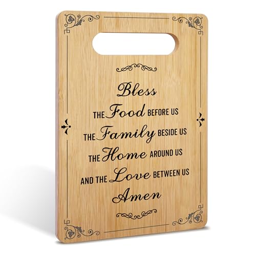 Christian Bamboo Cutting Board Gifts, Religion Gifts for Women Man, Inspirational Charcuterie Board, Easter Housewarming Christmas Gifts, Holiday Home Kitchen Decorations Favor -45