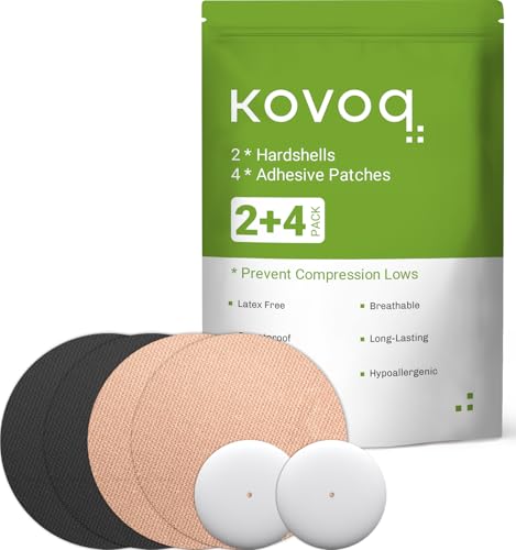 KOVOQ 2 custodie protettive rigide per sensore Freestyle Libre 1/2, durevoli, riutilizzabili, facili da applicare