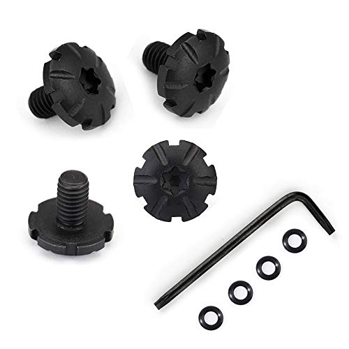 Cool Hand Customized Grips Screws for Beretta 92FS, 92S, M9, 92A1, 96A1, 92 INOX, 4 Stainless Steel Screws, 4 O Rings, T10 Torx Key, Black, SB92-4-B