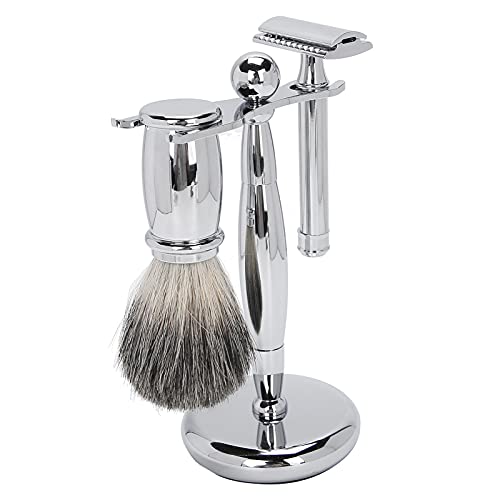 ZJchao Manual Profesional de Afeitar de Afeitar de Afeitar de Raspadera Kit de Afeitar de Barba para Hombres