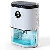 XAXAZON Luftentfeuchter 2300 ml Luftentfeuchter für Zuhause, Dual-Halbleiter und LED-Leuchten – Feuchtigkeit, Schimmelbekämpfung, Weiß, DH-CS02