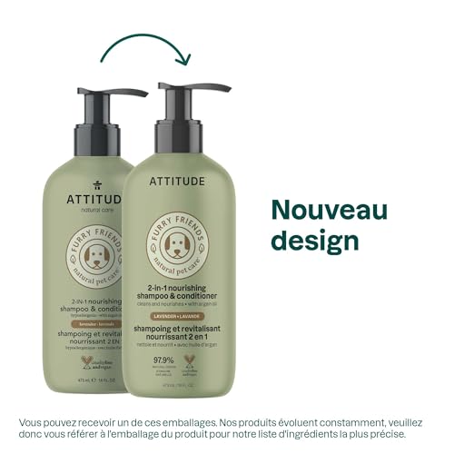 ATTITUDE 2-in-1 Nourishing Shampoo & Conditioner for Cat & Dog, Plant- and Mineral-Based Ingredients, Vegan - Image 2