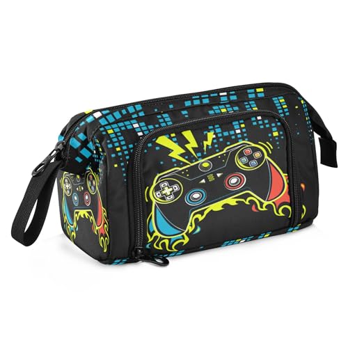 Image of Fisyme Play Video Game Pencil Case Large Capacity Pencil Pouch Pen Bags Box Big Makeup Pencil Case Organizer