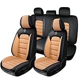 Top 10 Best Hummer H3 Seat Covers Reviews & Comparison 6 Cscevt 5 Seat Covers for Car Fit for Hummer H3 2006-2010 Leather Seat Covers Breathable Waterproof Seat Protectors (Black-Orange,Standard) Automotive Seat Covers with Airbag