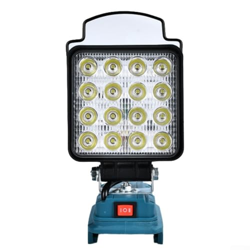 ZiStarlilife Lampe de travail LED avec niveaux de luminosité réglables et deux ports USB, pour chantiers, événements en plein air et entretien du véhicule, équipée d'une protection contre la