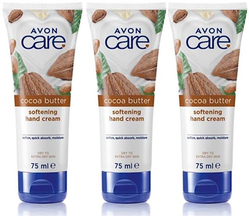 Avon Care Cocoa Butter Softening Hand Cream 75ml - Pack of 3