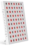 Zrwuldu Combo de panel de luz roja de 660 nm y 850 nm, lámpara infrarroja de 70 LED con temporizador y soporte de 10/20/30 minutos