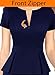 VFSHOW Womens Work Business Office Front Zipper Peplum Slim Pencil Bodycon Dress Professional Elegant Career Office-Wear Church Fitted Sheath Dress (Navy Blue, Large) 11095 BLU L