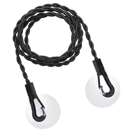 Travel Clothes Washing Line,Extendable Camping Clothesline with Hooks & Suction Cups,Portable Elastic Laundry Hanging Line for Outdoor Camping,Home,Travel,Adjustable Length up to 2.5m