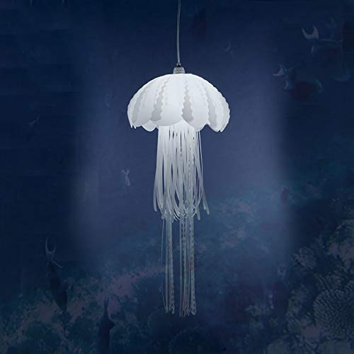 Méduses Led Lustre Plafonniers,Moderne Acrylique Lampe Suspension,Rougeoyant Thème Méduses Plafond Luminaire Lampe Haning Pour Aquarium Bar Accueil Art Décor-A 20x60cm(8x24inch)