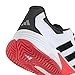 Adidas Mens Solematch Control 2 Tennis, White/Black/Silver Metallic, 8