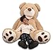 Produktbild bananair Riesen Teddybär XXL, 100 bis 340 cm - Kuschelig und Flauschig, Versicherte Umarmungen - XXL Kuscheltier, Geburtstage, Zimmerdekoration (Beige, 200 cm)