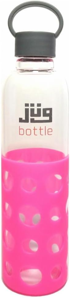 Jug Glass Water Bottle - A Portion of Proceeds Goes to Clean Water Charitable Organizations - 500ml