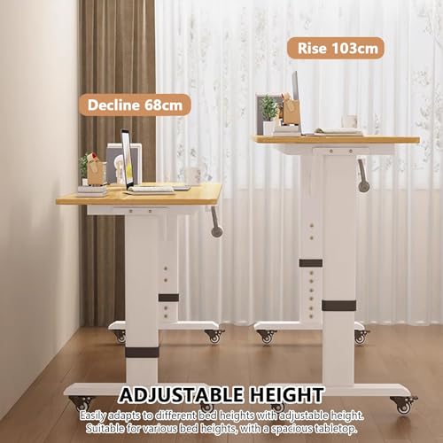 Bureau mobile réglable en hauteur avec roulettes et cloisons pour chambre et maison