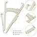 Personal Skinfold Body Fat Testing with Skinfold Calipers Body Fat Caliper to Measure Your Body Fat BMI Caliper Handheld Body Fat Measurement Device(White)