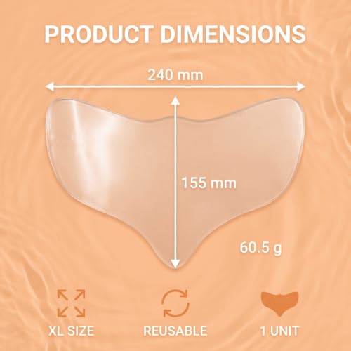 Patch Anti-Rides Poitrine en Silicone XL - Masque Décolleté Réutilisable pour une Peau Lisse et Ferme - Soins pour le Cou et le Décolleté Anti-Âge - 1 Pièce – vue 7