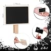 30 pzas de mini pizarra con clip de madera, 2 x 2.8'' pequeñas etiquetas de pizarra para etiquetas de comida de buffet, etiquetas de precios de mercado (rectangulares) 4