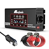 【Onduleur 12 V vers 230 V à onde sinusoïdale pure】Onduleur à onde sinusoïdale pure de 700 W convertissant le 12 V CC en courant alternatif 220 V/230 V de la plus haute qualité à une fréquence de 50 Hz, offrant une alimentation propre et stable pour protéger les appareils électriques