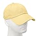 Falari Classic Baseball Cap Dad Hat 100% Cotton Soft Adjustable Size Light Yellow