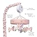 Lambs & Ivy Butterfly Dreams Pink/Purple Musical Baby Crib Mobile Soother Toy