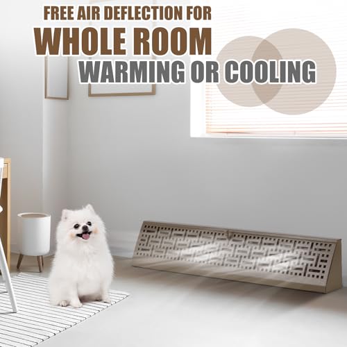 Landhoow 2 Pcs 24 Inch Baseboard Register Vent, Brown Baseboard Diffusers by Landhoow - Used condition - Image 5
