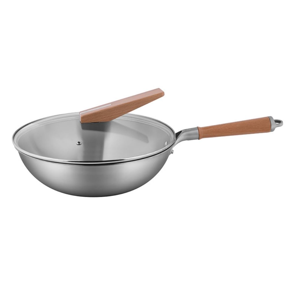 Amazon | 中華鍋、ノンスティックパン、チタン鍋、素焼き中華鍋、乾熱