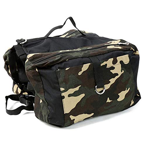 PJDDP Großer Hunderucksack,Hund Packtaschen Doppeltasche, Verstellbare wasserdichte Schultertasche Satteltasche Radtasche Hundegeschirr, Hound Travel Outdoor Hund Rucksack Für Mittelgroße Hunds,L