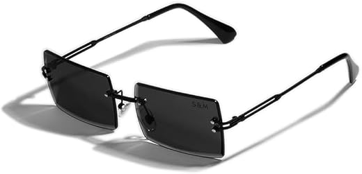 SAM AND MARSHALL HARPER Eyeglass I Light Weight Frames I Rectangle Shape I Sheet Metal Frames I Prescription Friendly I Me...