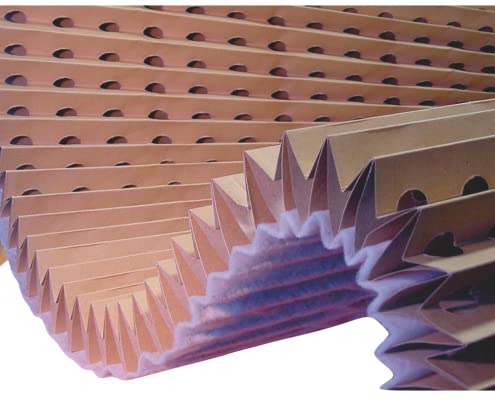 DISPIVAL - FILTRO DE CARTON PLEGADO FIBRA POLIESTER G4 1x8 mts