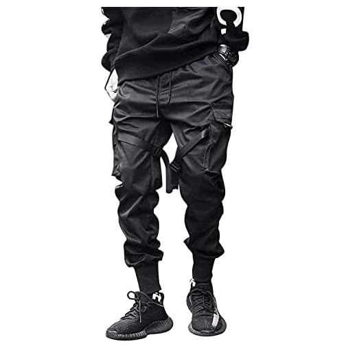 Aelfric Eden Mens Joggers Pants Long Multi-Pockets Outdoor Fashion Casual Jogging Cool Pant with Drawstring