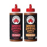 Bachan's Japanese Dipping Sauce 2 Pack - 1 Original, 1 Sweet and Spicy - Small Batch, Non GMO, No Preservatives, No Nut, No Dairy, Vegan and BPA free. Dipping Sauce for Wings, Chicken, Steak, Appetizers and more