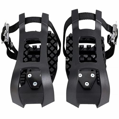 CyclingDeal Pinzas para Dedos de Bicicleta Adaptador para Pedales de Bicicleta con Clip para los Dedos y Correa Compatible con Peloton Bike Mountain Bike Entrenamiento Interior y Exterior