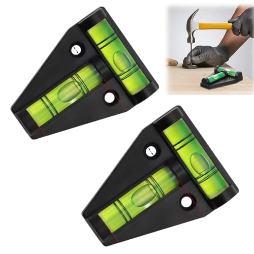 2pcs T Type Spirit Level Bubble Leveling Device Caravan Leveller Devices Mini Spirit Level Small Bubble Level for Caravan Campervan & Home Essential Level Indicator Gadget(Compact Accurate)