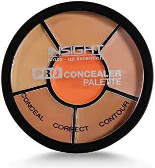 INSIGHT Pro Concealer Palette – Shade Concealer | Makeup Wheel for Face | Satin–Matte Finish | 3-in-1 Conceal, Contour & Correct | Waterproof | Full Coverage | 15gm