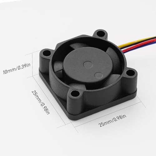YIBEICO 2Pcs Hotend Cooling Fan for Bambu lab X1/X1C 3D Printer,Brushless Fan for Printer Cooling,NOT Compatible with P1 and A1 Series (Fit for X1/X1C) - Thumbnail 5