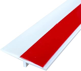 Waterproof Door Draft Excluder for Large Gaps, Cuttable Soundproof Draft Excluder Under The Door, Weatherproof Sweeping Insulation, Easy to Install (White)