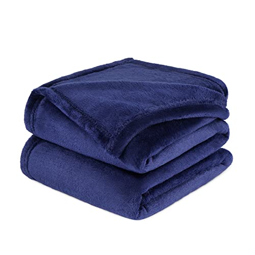Yastouay Fleece Throw Blanket, Super Soft Lightweight Cozy Luxury Flannel Bed Blanket, Fluffy Plush Couch Blanket Throw For All Seasons (Navy Blue, 50X60 Inches) #TOP20
