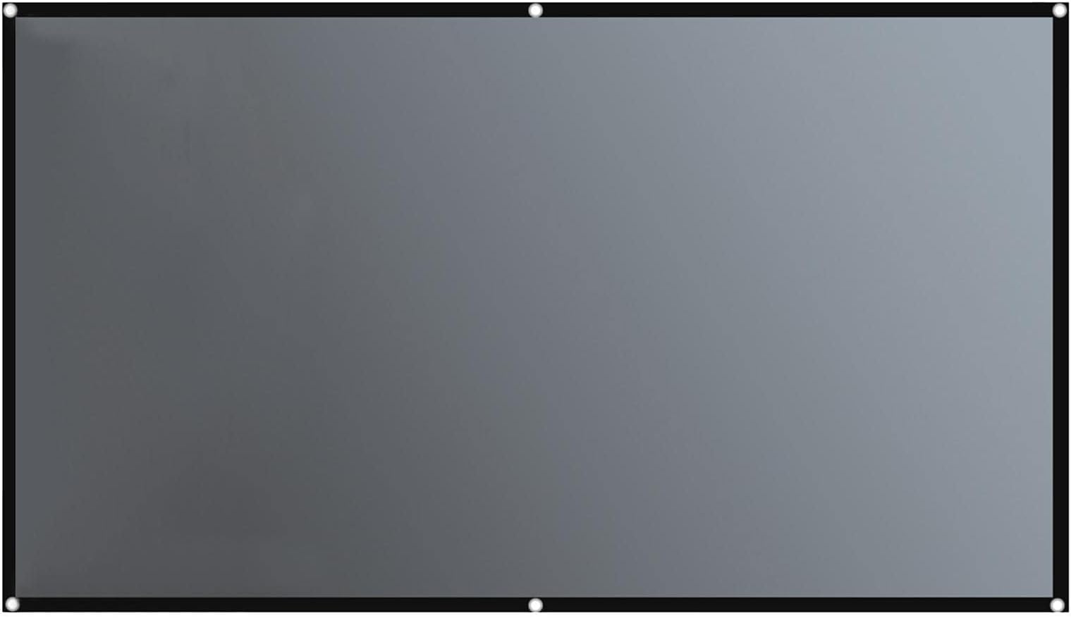 Projector Screen - 4K HD Anti-Light Projection Screen,16:9 Large Screen Projector Curtain - 60-130 Inch Outdoor Foldable Movie Cloth for Home Theater Movie Night