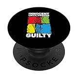 Unschuldig bis zum Beweis der Schuld Richter Anwalt Justice PopSockets mit austauschbarem PopGrip