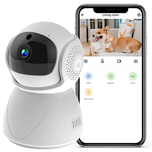 SYMYNELEC 2K 4MP Caméra de Surveillance Intérieure WiFi