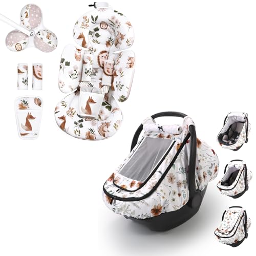 Inserto infantil y funda para asiento de bebé miniatura 1