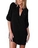 hermann lange chiffon kleider ❤️Das Shirt Langarm Damen Oversized in lockere Passform hat elegantes Design, T-Shirt mit V-Ausschnitt Damen super für Freizeit, Bussiness, Urlaub, Reisen, Party, Yoga, Sport, Arbeits-Alltag und überall wo Sie wollen. Eine Bluse für jeden Anlass. Kombinierbar als Businessbluse, Freizeitbluse oder aber auch Gala-Bluse.